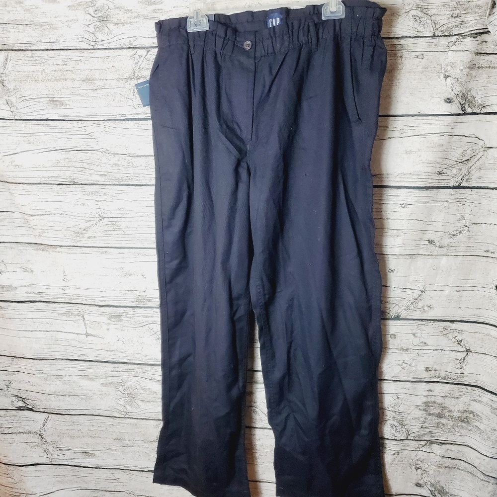 Gap Black Women's Easy Twill Pant Size L NWT MSRP $89.99